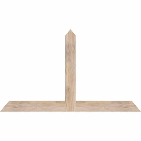 Ekena Millwork Portland Smooth Timber Gable Bracket, Douglas Fir, 48"W x 28"H x 3 1/2"D x 3 1/2"F, 14/12 Pitch GBW048X28X0404POR00SDF - main
